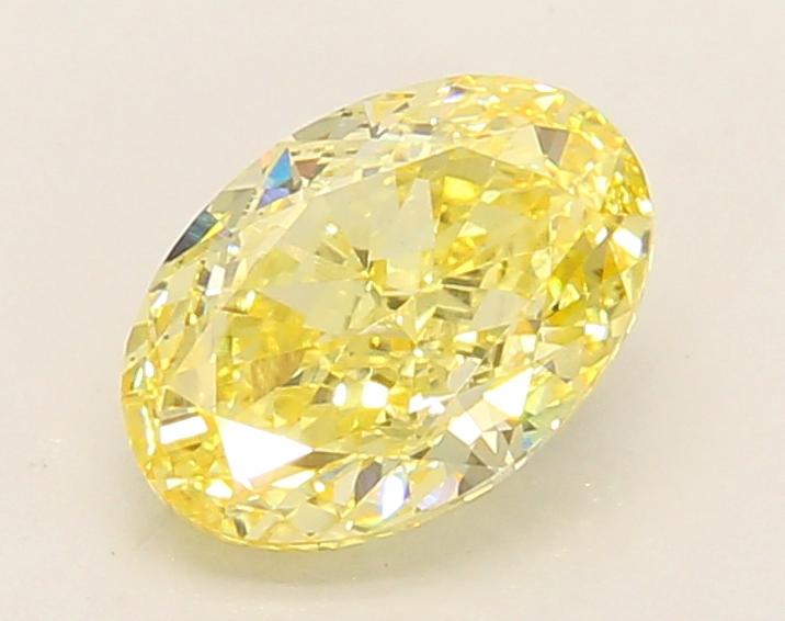 1.52 Ct. Fancy Vivid Yellow Oval Lab Grown Diamond