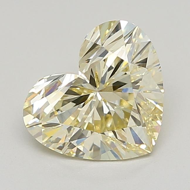 2.02 Ct. Fancy Light  Yellow Heart Lab Grown Diamond
