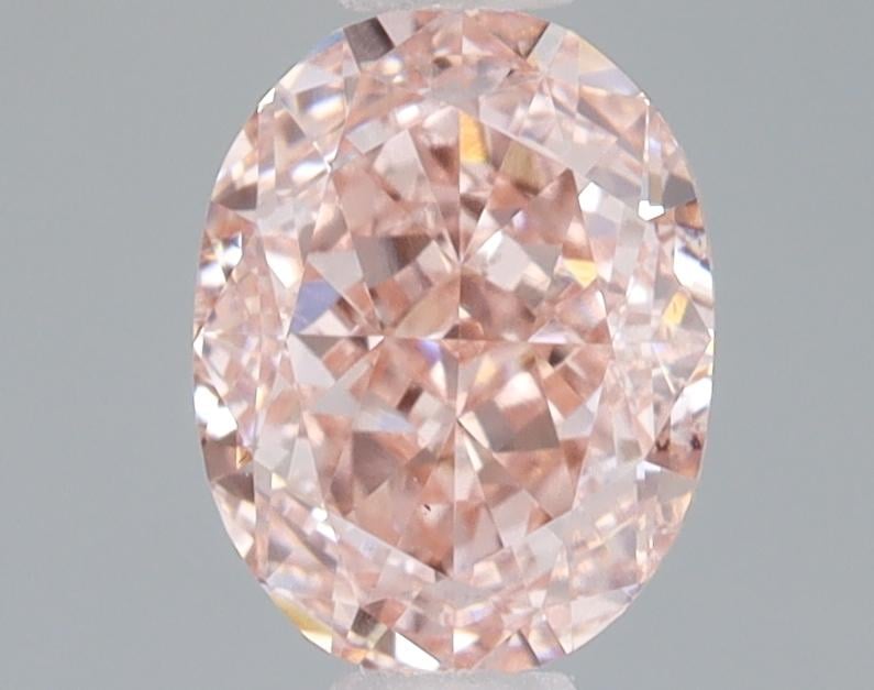 0.90 Ct. Fancy Intense Pink Oval Lab Grown Diamond