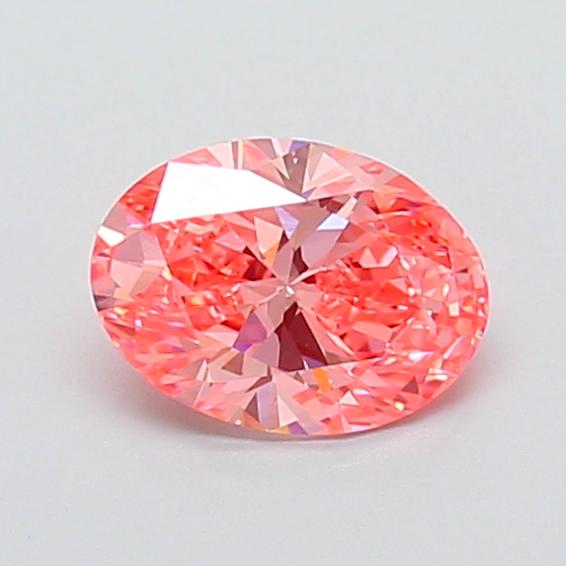1.14 Ct. Fancy Vivid Pink Oval Lab Grown Diamond