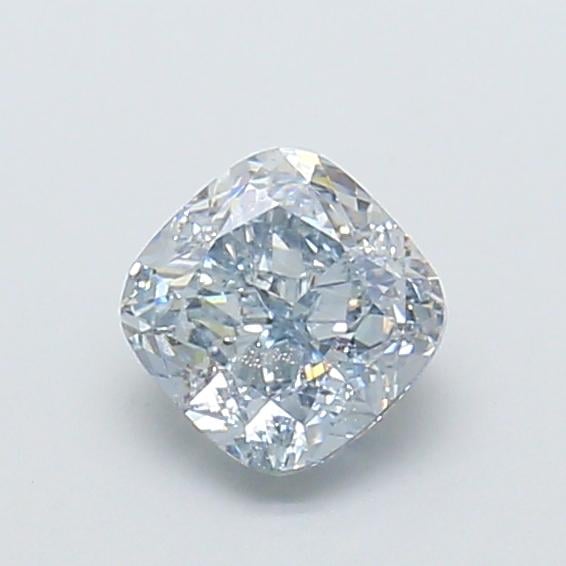 1.02 Ct. Fancy Light New_Mst Blue Cushion Lab Grown Diamond