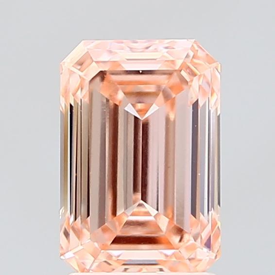2.08 Ct. Fancy Intense Orangy Pink Emerald Lab Grown Diamond