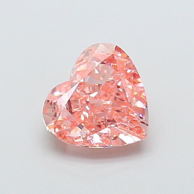 1.52 Ct. Fancy Vivid Pink Heart Lab Grown Diamond