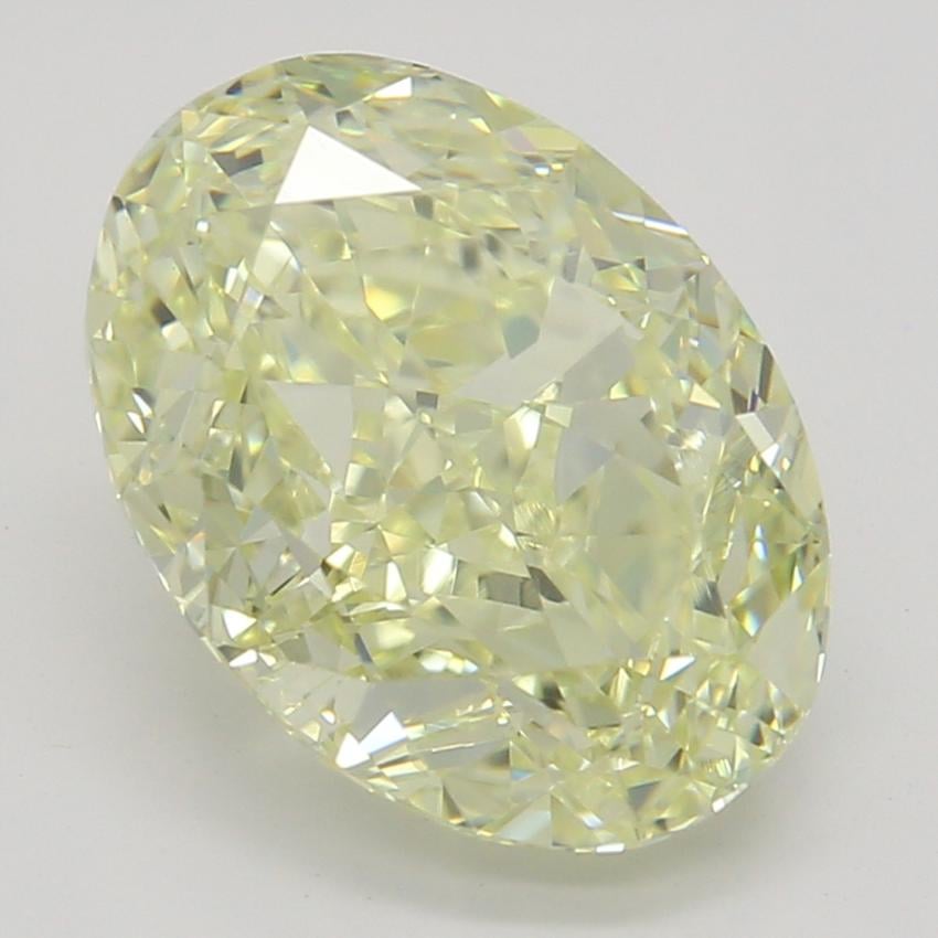 2.20 Ct. Fancy Light Yellow Oval Diamond