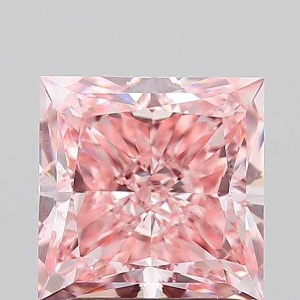 1.45 Ct. Fancy Vivid Pink Princess Lab Grown Diamond