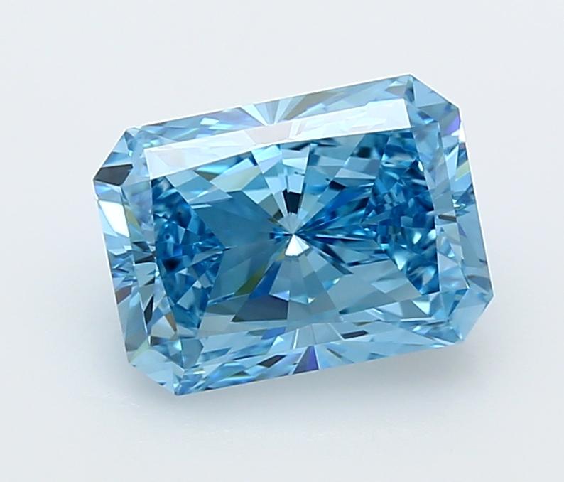 3.05 Ct. Fancy Vivid  Blue Radiant Lab Grown Diamond