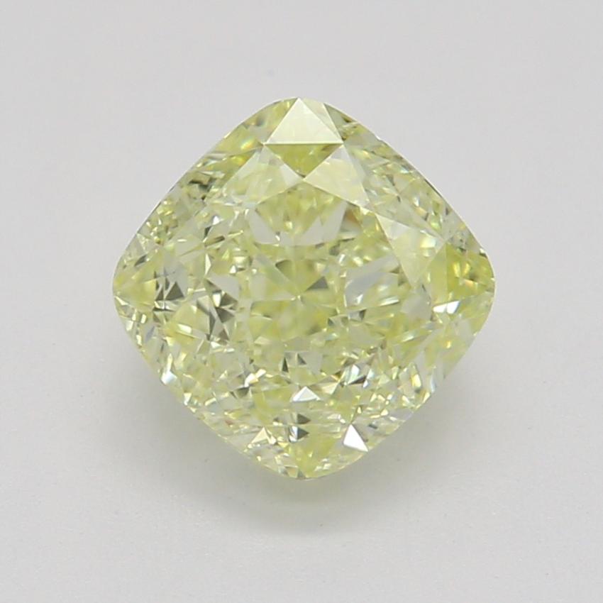 0.85 Ct. Fancy Light Yellow Cushion Diamond