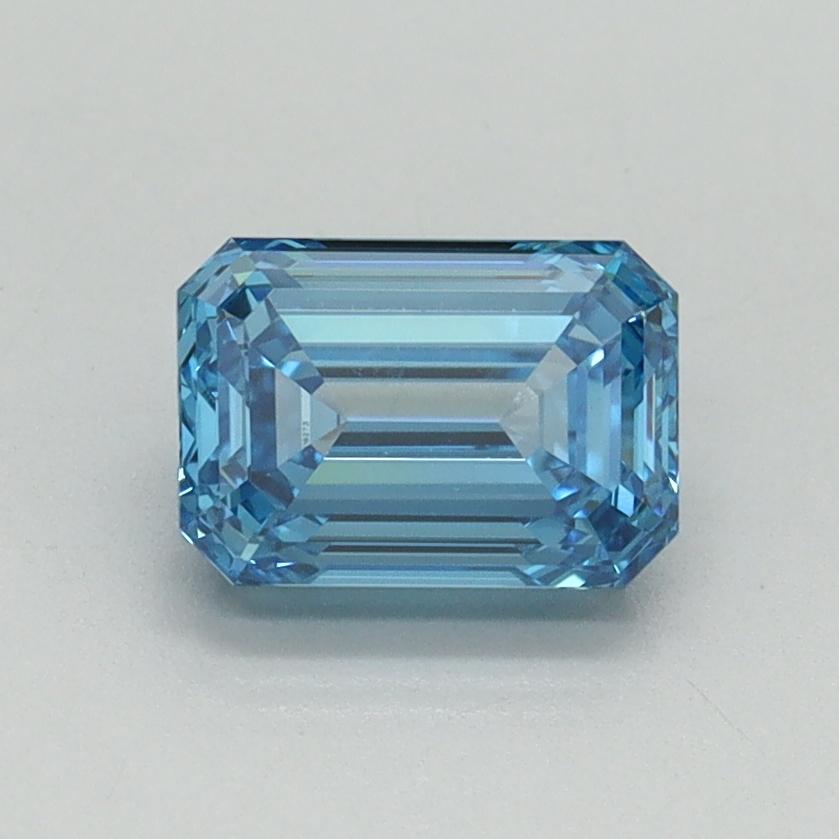 1.06 Ct. Fancy Vivid Blue Emerald Lab Grown Diamond