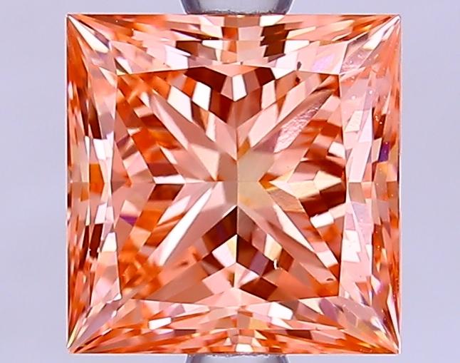2.02 Ct. Fancy Vivid Pink Princess Lab Grown Diamond