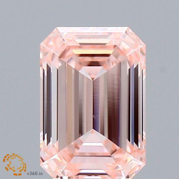 1.50 Ct. Fancy Intense  Pink Emerald Lab Grown Diamond