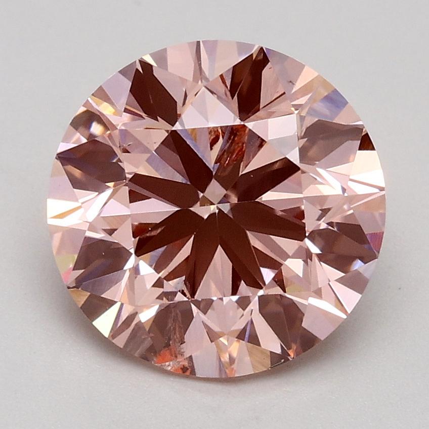 2.00 Ct. Fancy Intense Pink Round Lab Grown Diamond