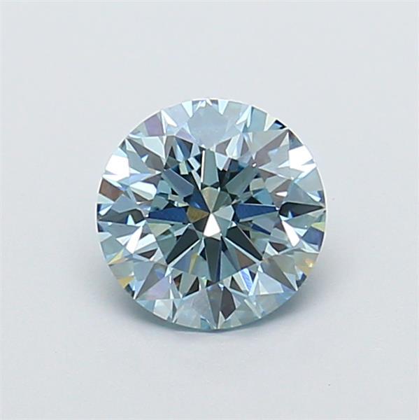 1.08 Ct. Fancy Vivid Blue Round Lab Grown Diamond