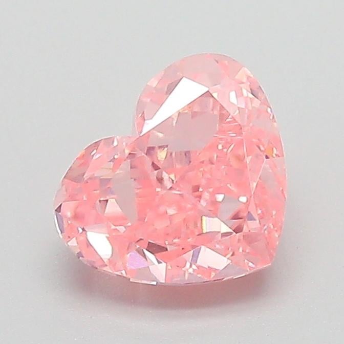 1.23 Ct. Fancy Vivid  Pink Heart Lab Grown Diamond