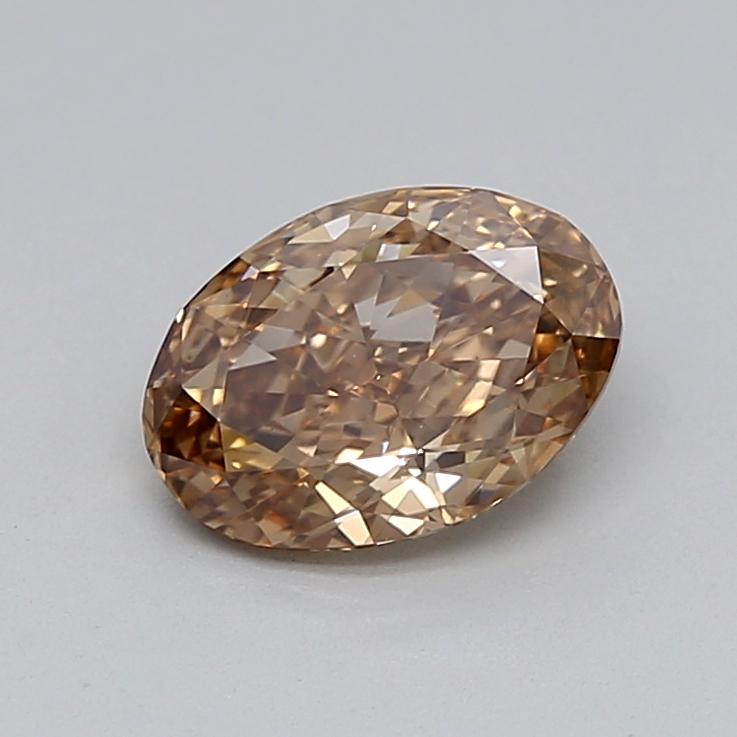 1.14 Ct. Light  Brown Oval Lab Grown Diamond