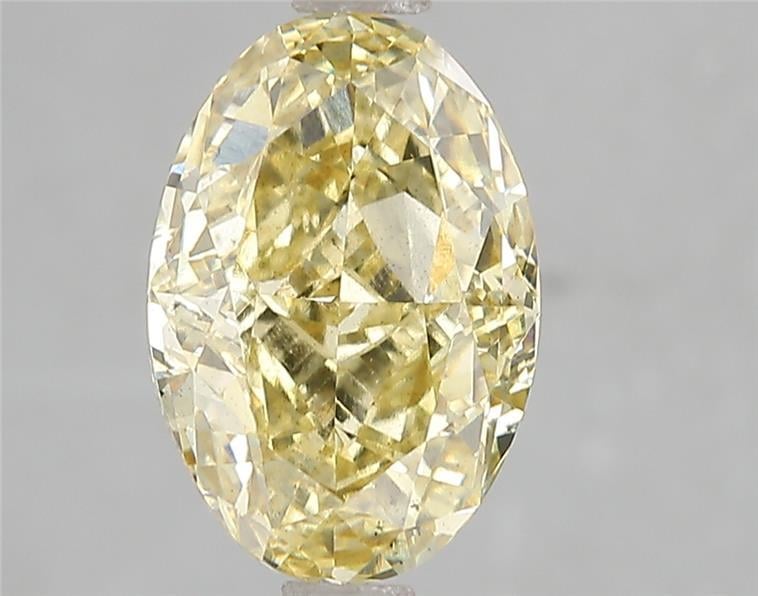 3.08 Ct. Fancy Intense Yellow Oval Lab Grown Diamond