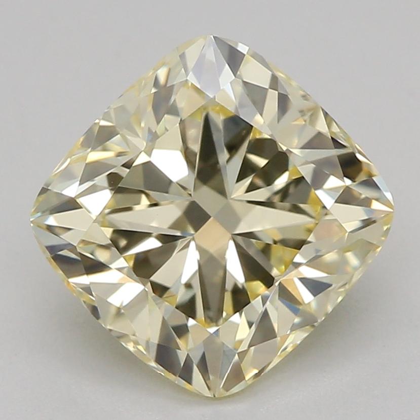 1.57 Ct. Fancy Yellow Cushion Lab Grown Diamond