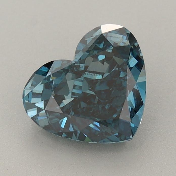 1.31 Ct. Fancy Vivid  Blue Heart Lab Grown Diamond