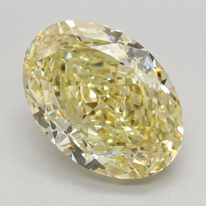 2.63 Ct. Fancy Intense Yellow Oval Lab Grown Diamond