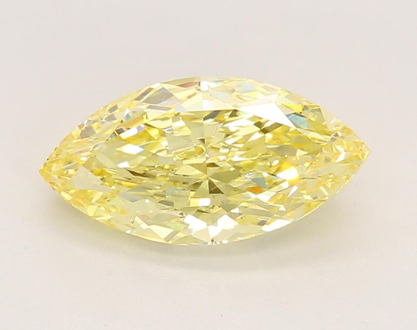 2.39 Ct. Fancy Vivid Yellow Marquise Lab Grown Diamond