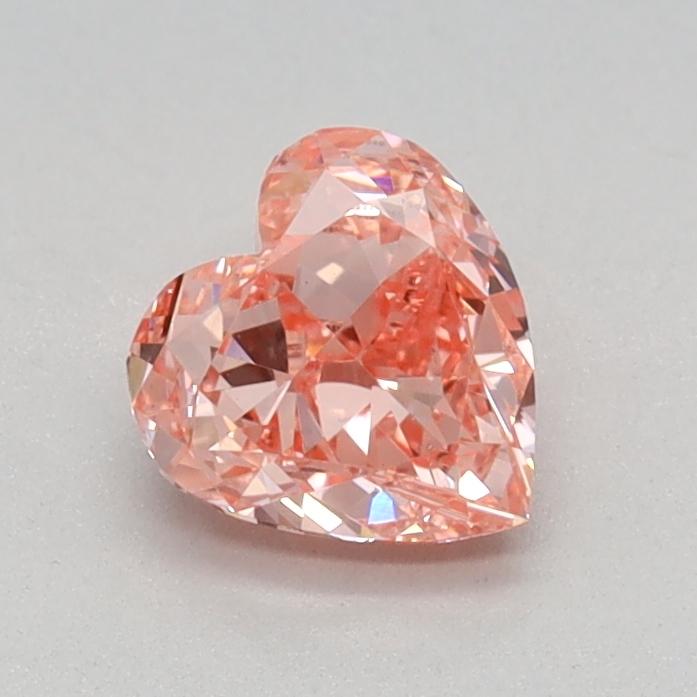 0.53 Ct. Fancy Vivid Pink Heart Lab Grown Diamond