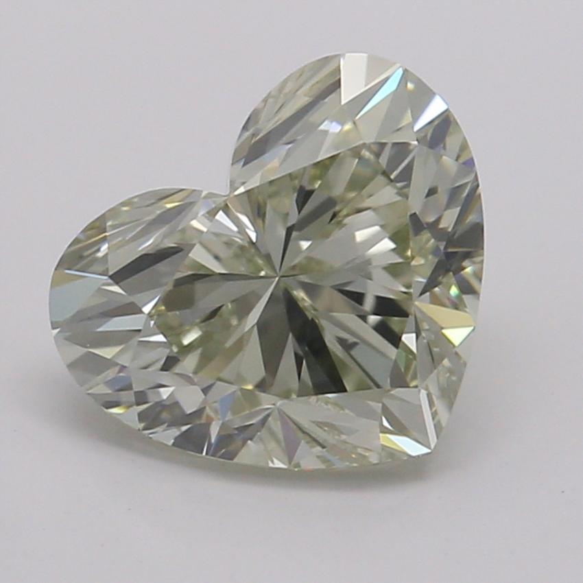 1.00 Ct. Fancy Gray-Greenish Yellow Heart Diamond