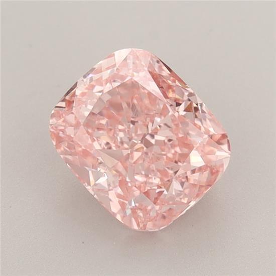1.63 Ct. Fancy Vivid Pink Cushion Lab Grown Diamond