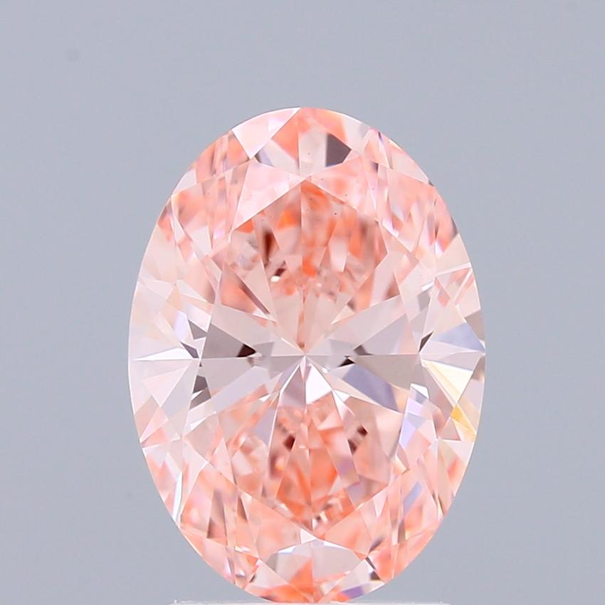 2.14 Ct. Fancy Vivid Pink Oval Lab Grown Diamond