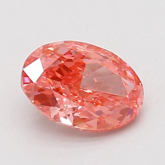 1.01 Ct. Fancy Vivid Pink Oval Lab Grown Diamond