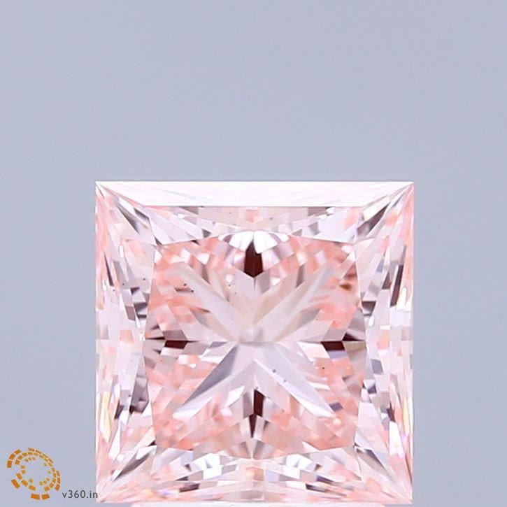 2.68 Ct. Fancy Intense Pink Princess Lab Grown Diamond