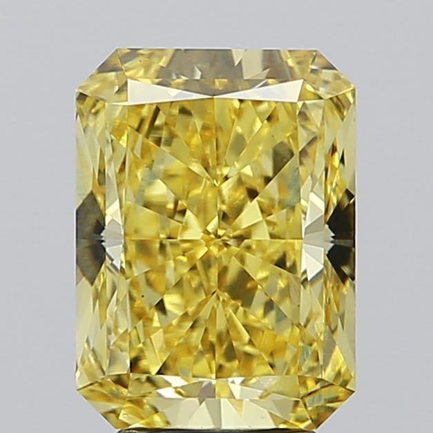 4.00 Ct. Fancy Intense Yellow Radiant Lab Grown Diamond