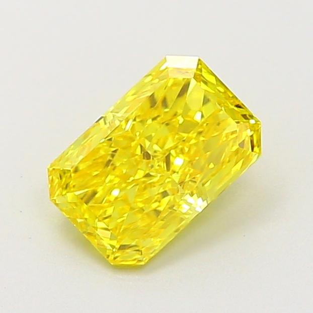 0.87 Ct. Fancy Vivid Yellow Radiant Lab Grown Diamond