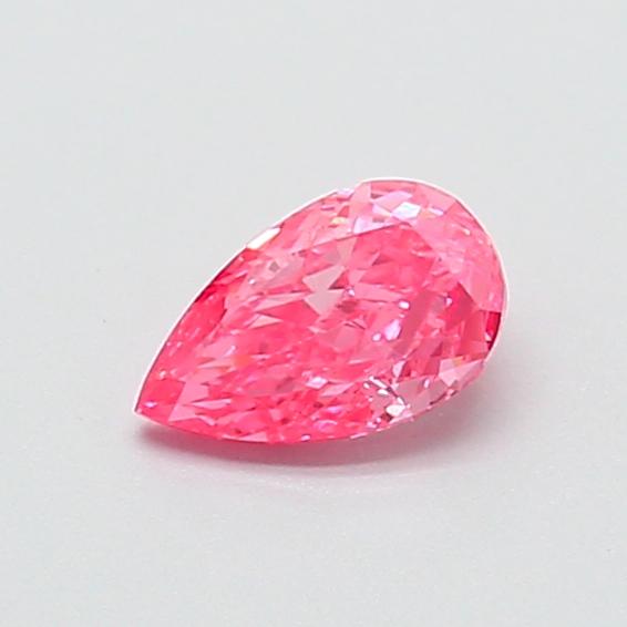 0.49 Ct. Fancy Vivid  Pink Pear Lab Grown Diamond