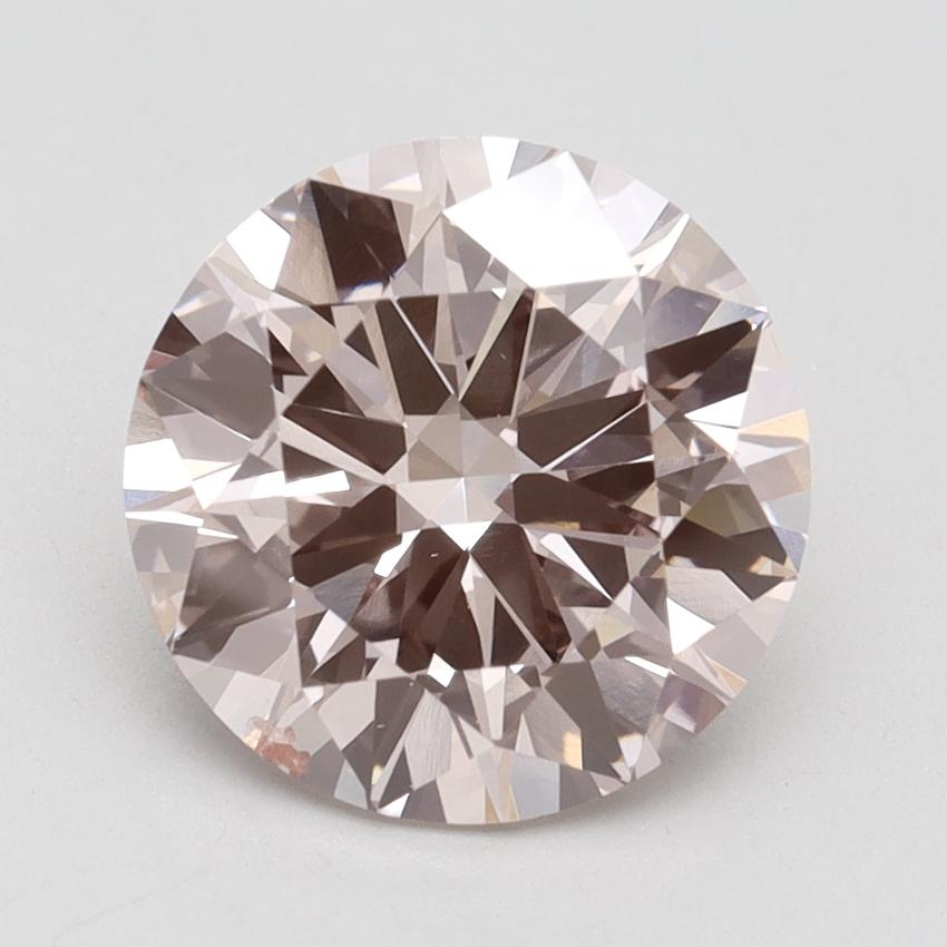 3.13 Ct. Fancy Intense Pink Round Lab Grown Diamond