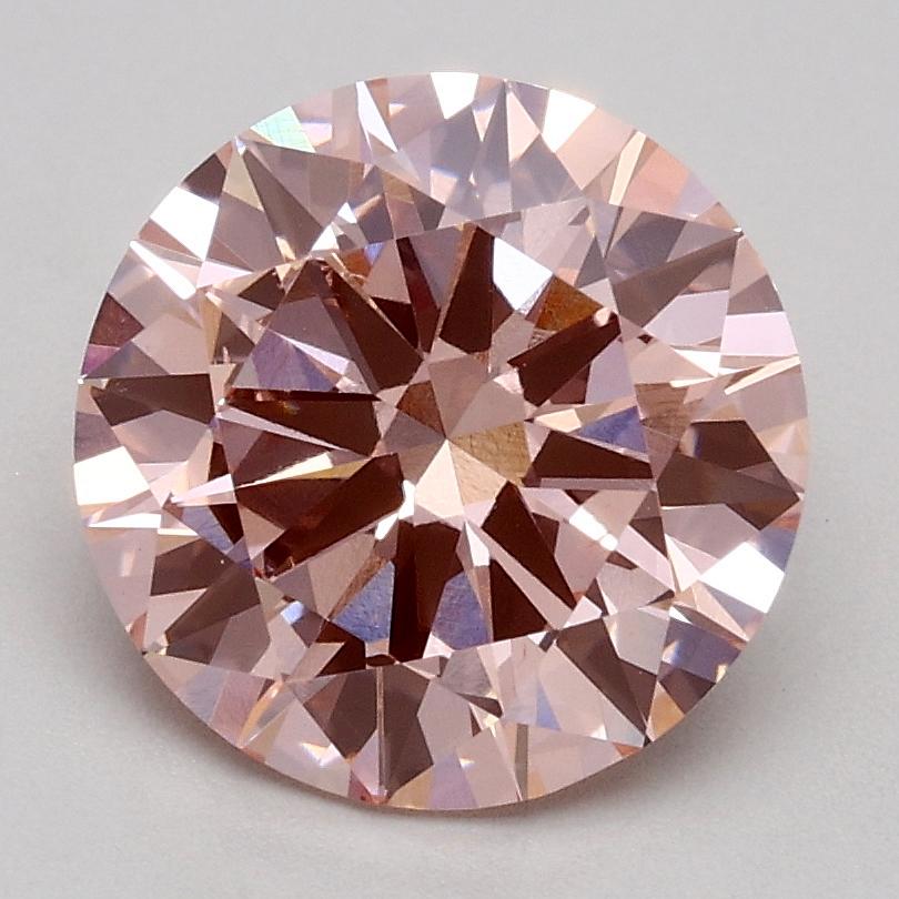 1.80 Ct. Fancy Intense Pink Round Lab Grown Diamond