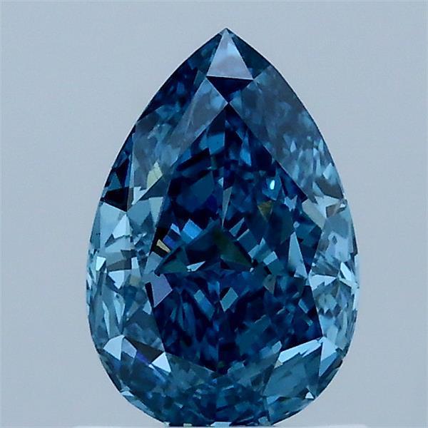 1.01 Ct. Fancy Vivid Blue Pear Lab Grown Diamond