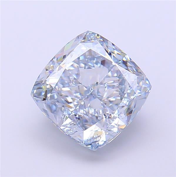 3.82 Ct. Fancy Intense Blue Cushion Lab Grown Diamond