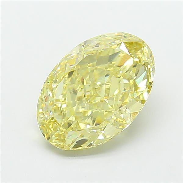 6.01 Ct. Fancy Yellow Oval Lab Grown Diamond