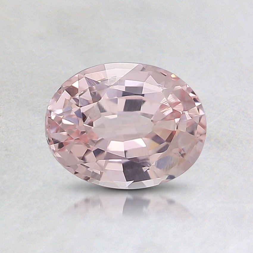 6.4x5mm Peach Oval Sapphire