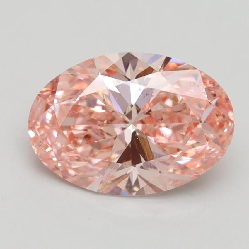 1.81 Ct. Fancy Intense Pink Oval Lab Grown Diamond