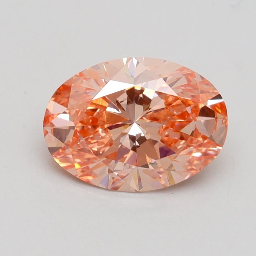 1.34 Ct. Fancy Intense Pink Oval Lab Grown Diamond