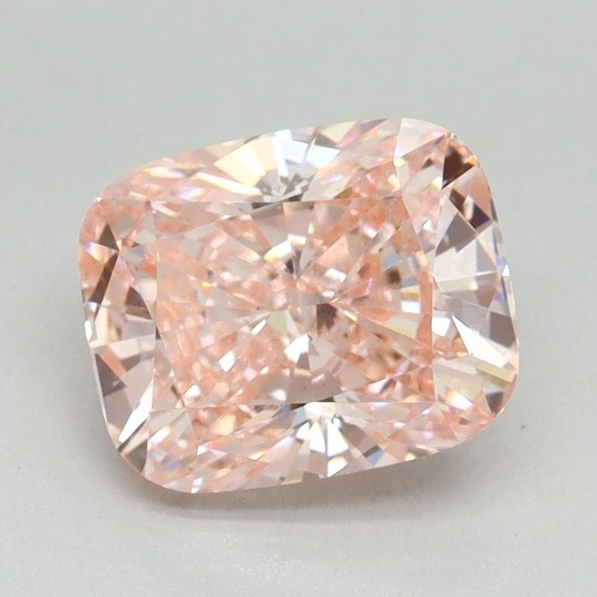 2.10 Ct. Fancy Vivid Pink Cushion Lab Grown Diamond