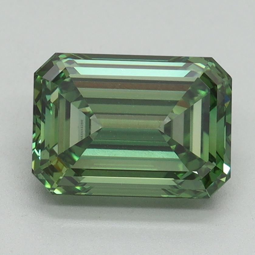 2.32 Ct. Fancy Vivid Green Emerald Lab Grown Diamond
