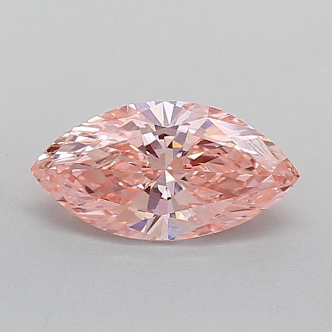 0.99 Ct. Fancy Vivid Pink Marquise Lab Grown Diamond