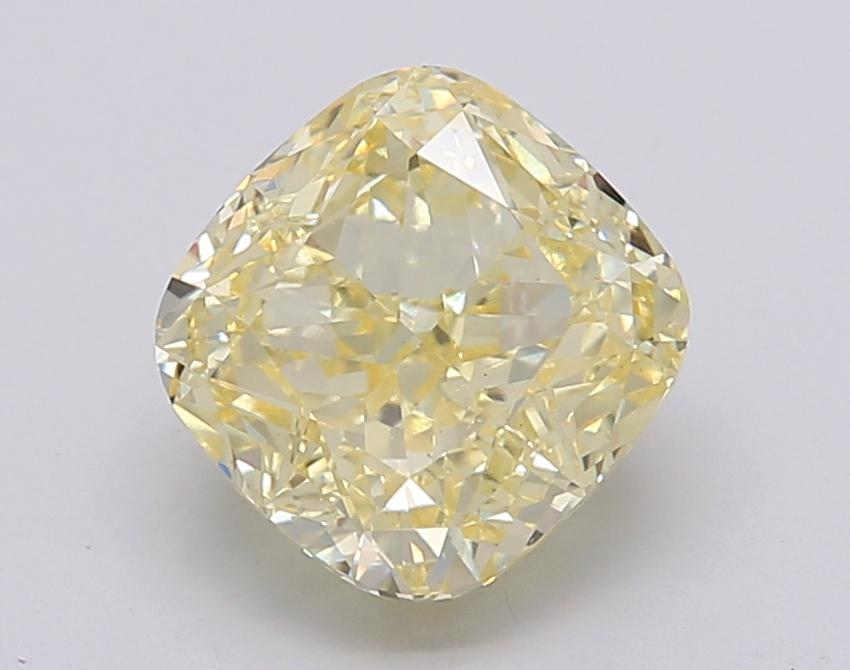 3.04 Ct. Fancy Intense Yellow Cushion Lab Grown Diamond