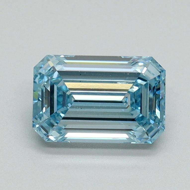 1.03 Ct. Fancy Intense Blue Emerald Lab Grown Diamond
