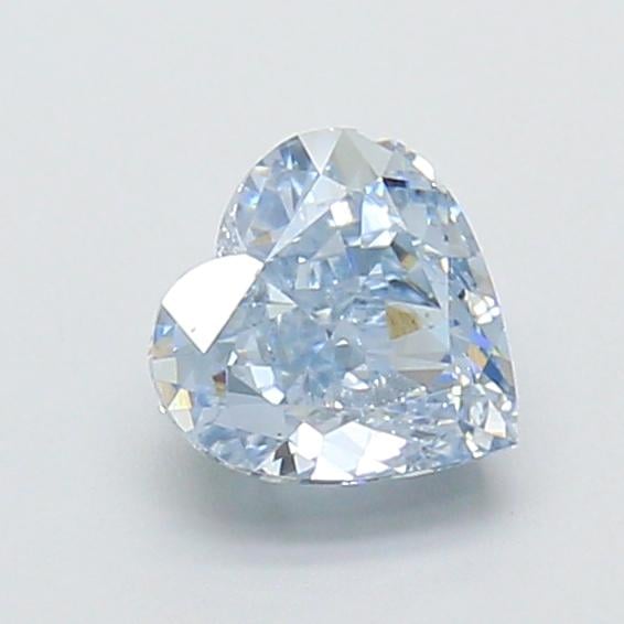 1.01 Ct. Fancy Vivid Blue Heart Lab Grown Diamond