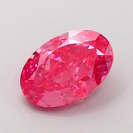 1.45 Ct. Fancy Vivid  Pink Oval Lab Grown Diamond