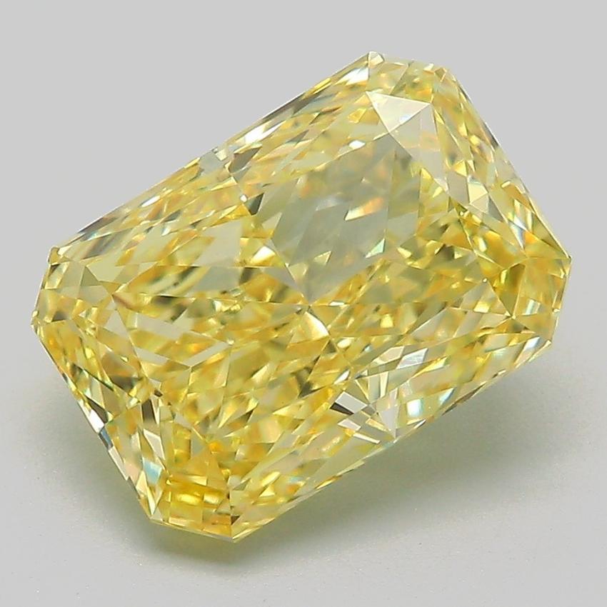 4.04 Ct. Fancy Intense Yellow Radiant Lab Grown Diamond