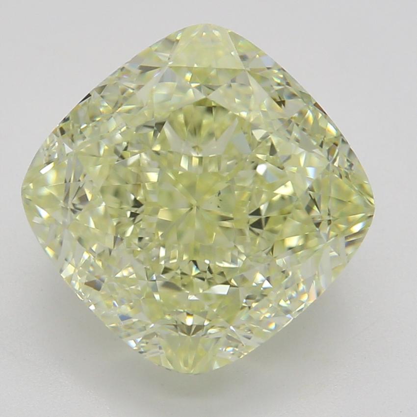 3.51 Ct. Fancy Light Yellow Cushion Diamond