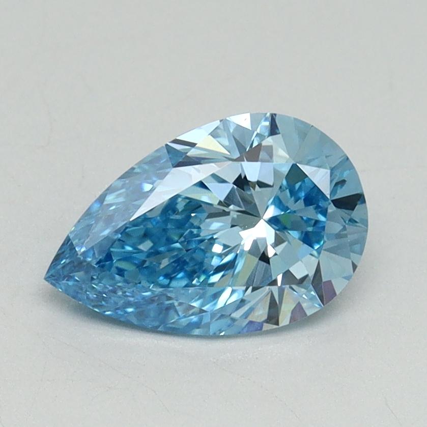 1.06 Ct. Fancy Vivid Blue Pear Lab Grown Diamond